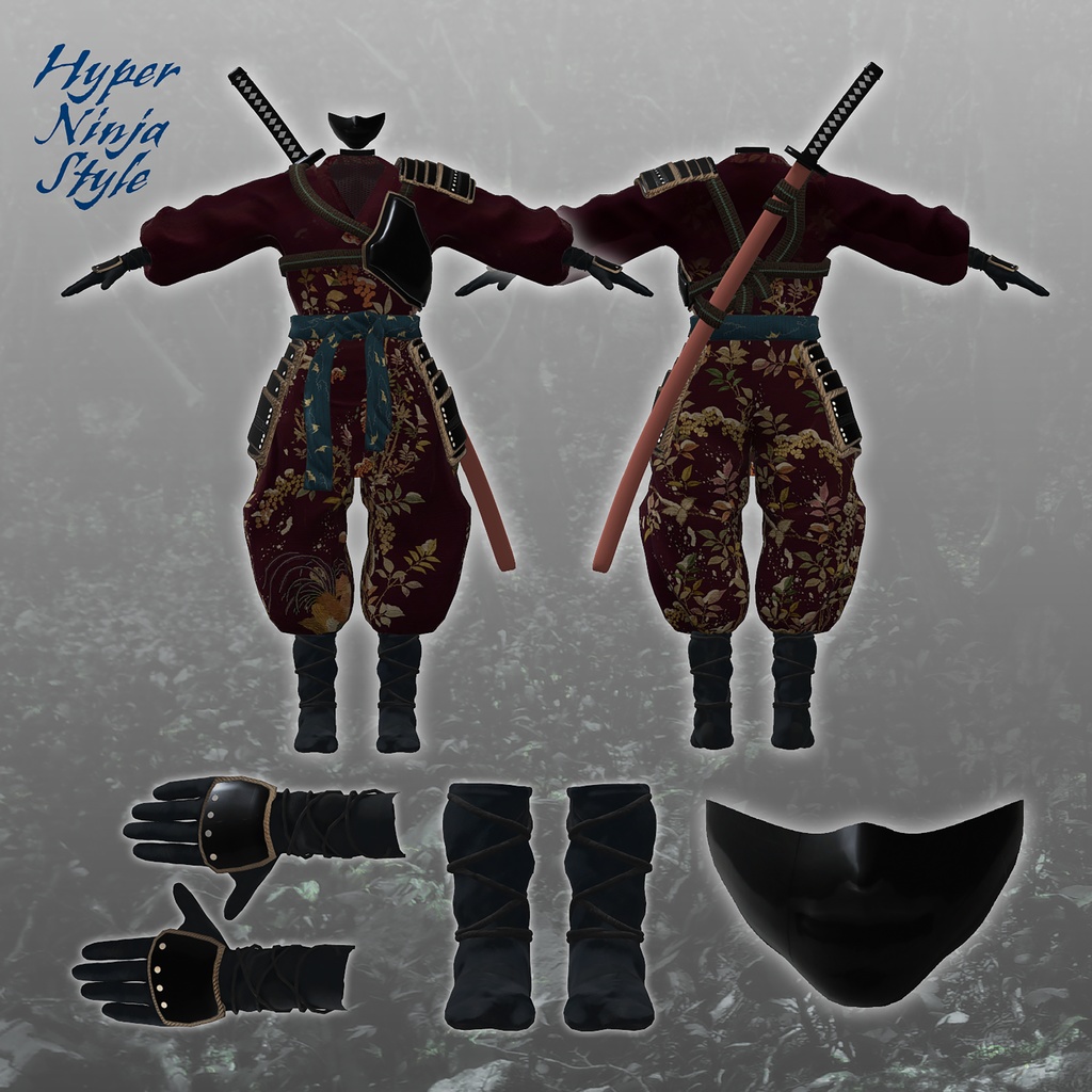 【3D 衣装】Hyper Ninja Style<VRC 対応>