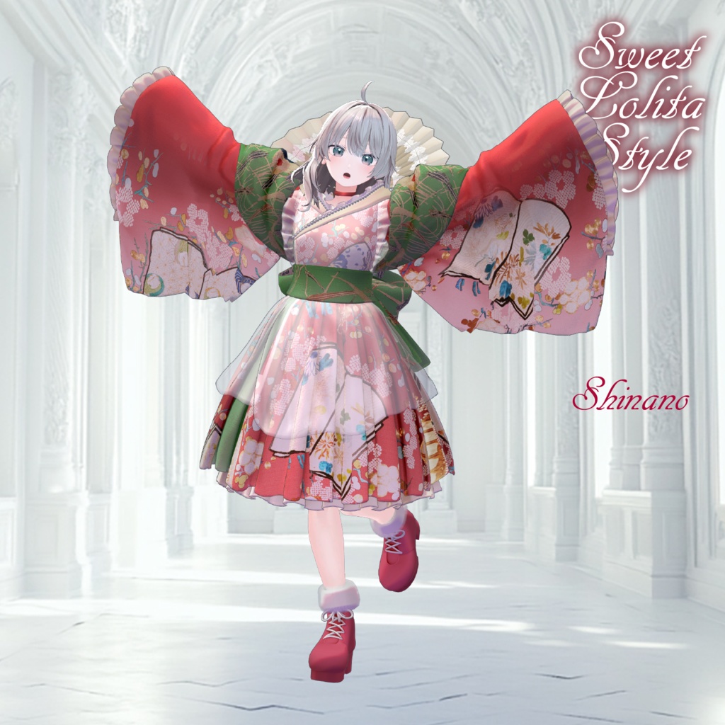 【3D 衣装】Sweet Lolita Style<VRC 対応>