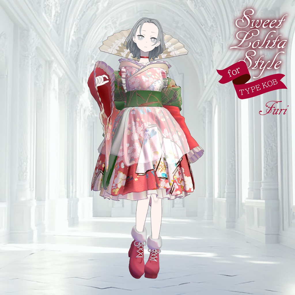 【3D 衣装】Sweet Lolita Style<VRC 対応>