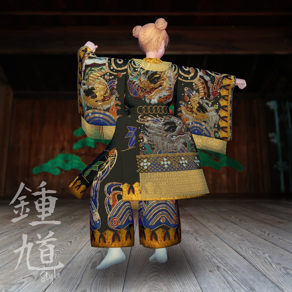 【3D衣装】鐘馗 - Iwami Kagura Shoki Style -<VRC対応>