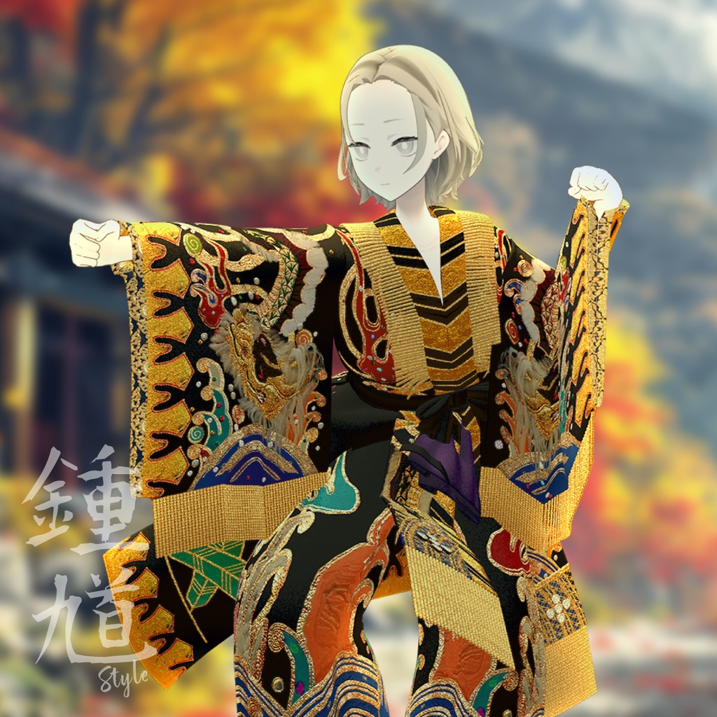 【3D衣装】鐘馗 - Iwami Kagura Shoki Style -<VRC対応>