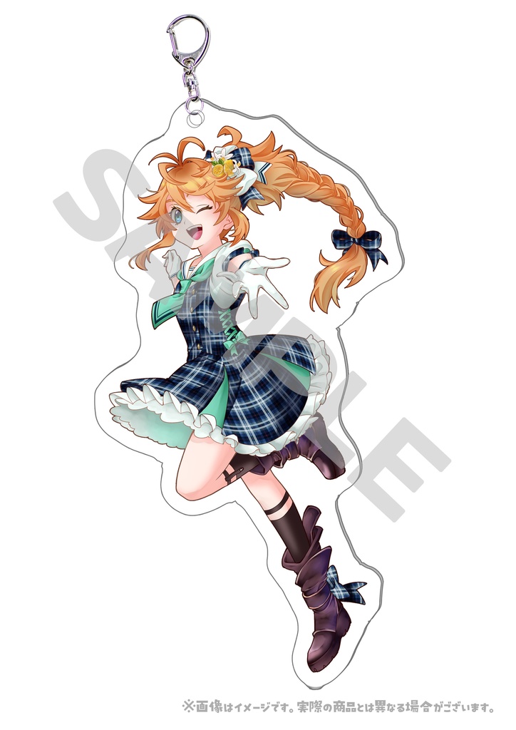 祝2Dモデル実装!れもちゃんアクリルキーホルダー