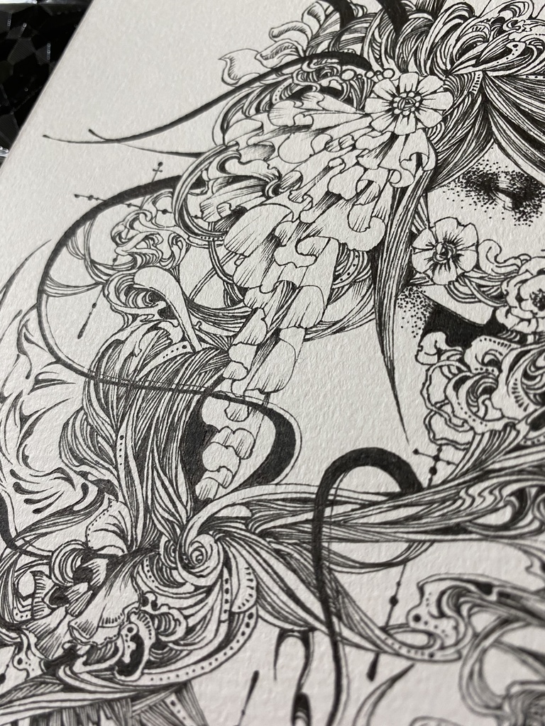 【原画】くちをつぐむ