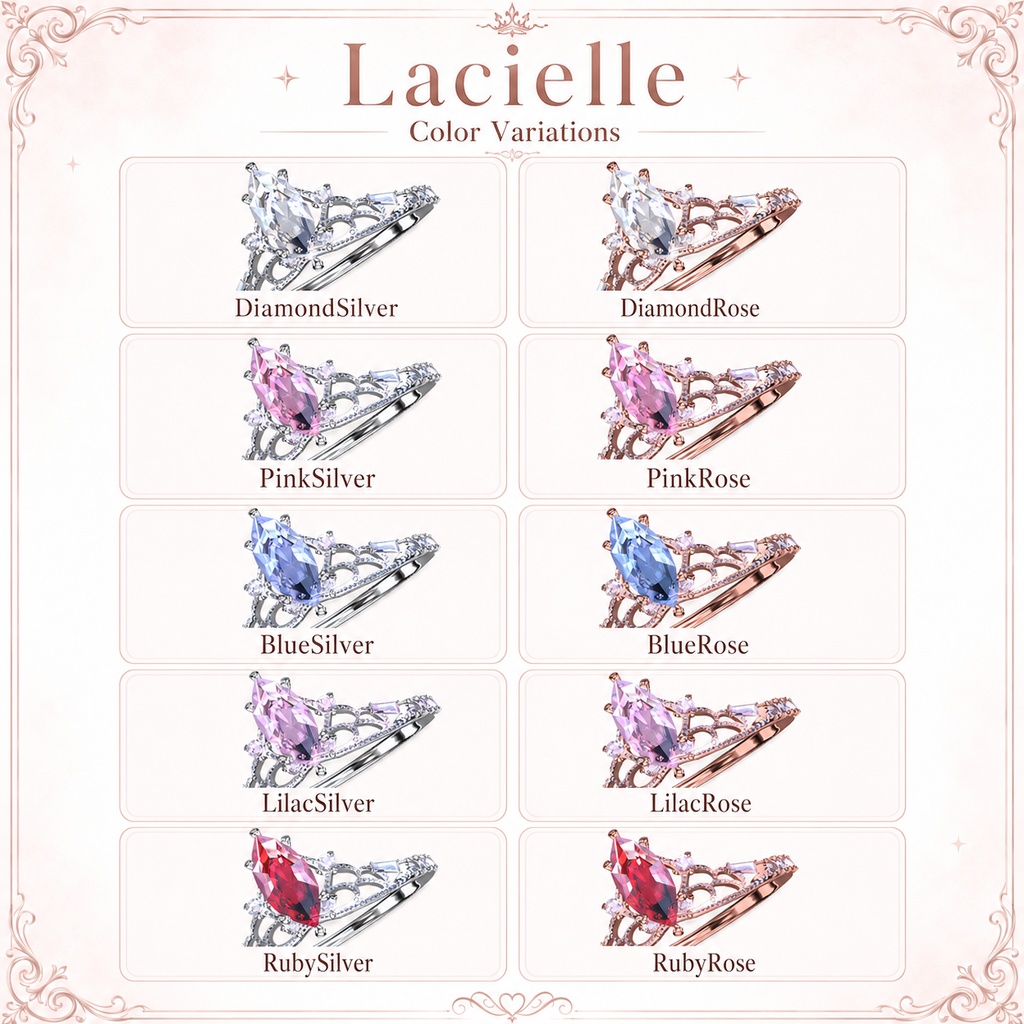Lacielle - Lace Tiara Ring -