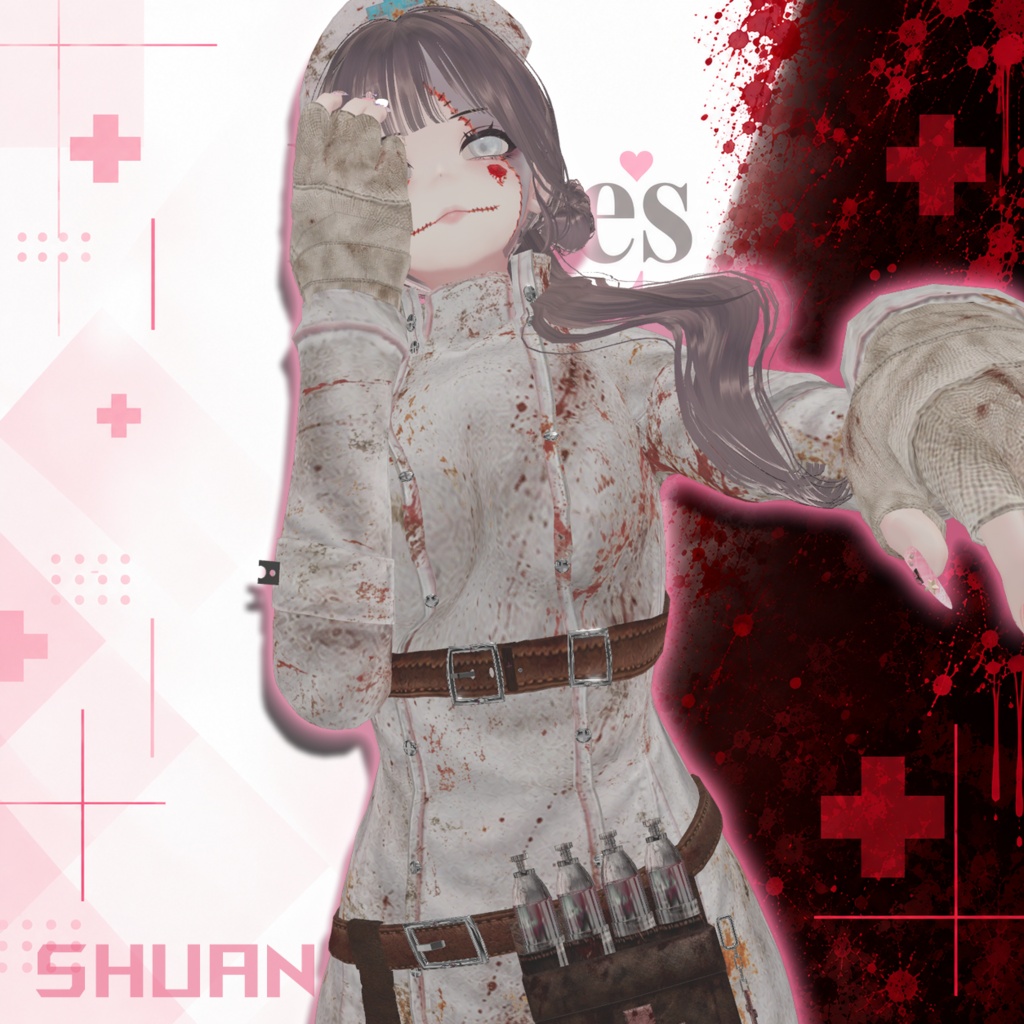 【ハロウィンナース】Nurse's Secret Day&Night Shift【7アバター対応】