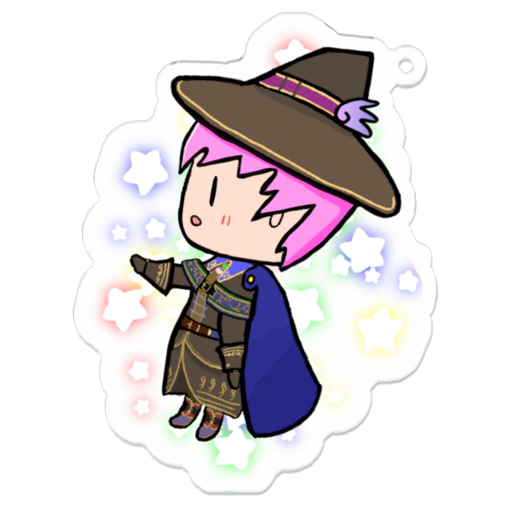 初めて描いた全身図シェアルのアクキー。