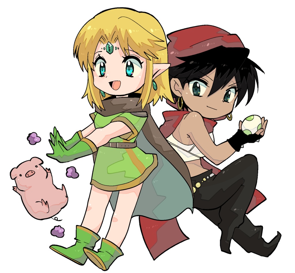 D&D2 エルフとシーフのアクリルグッズ