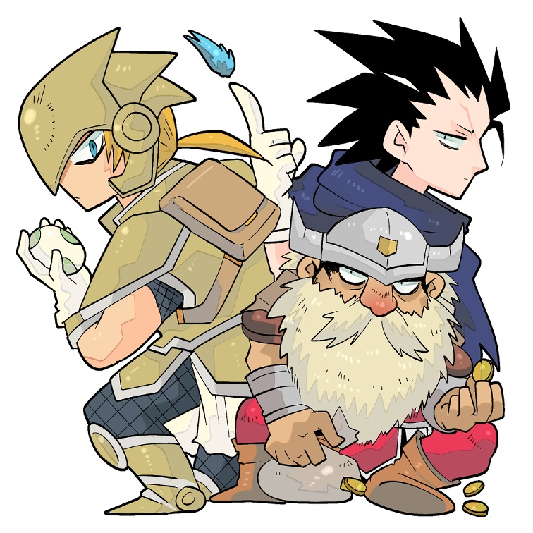 D&D2 ファイターとマジックユーザーとドワーフのアクリルグッズ