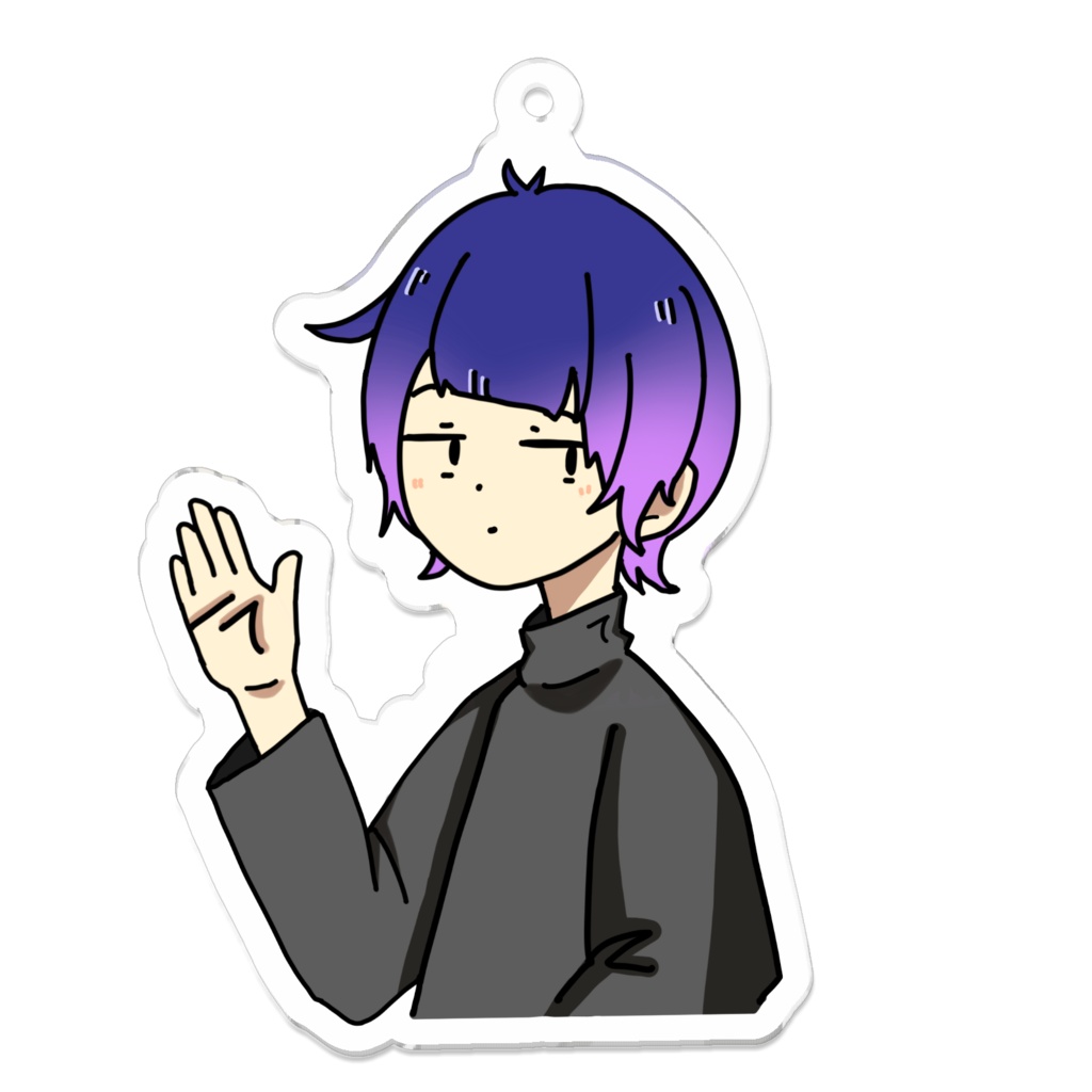 手アクリルキーホルダー