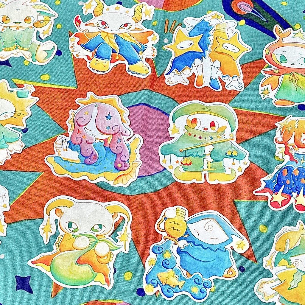 12星座ステッカー