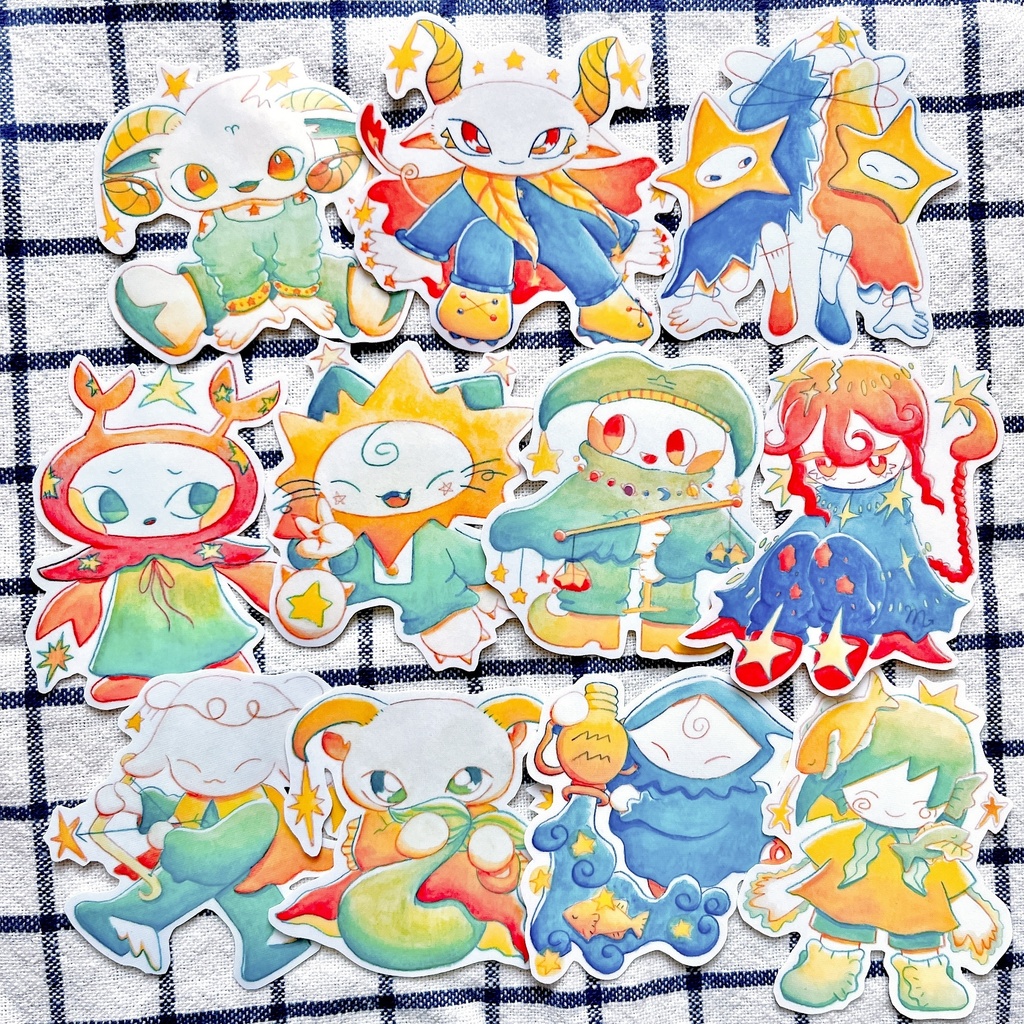 12星座ステッカー