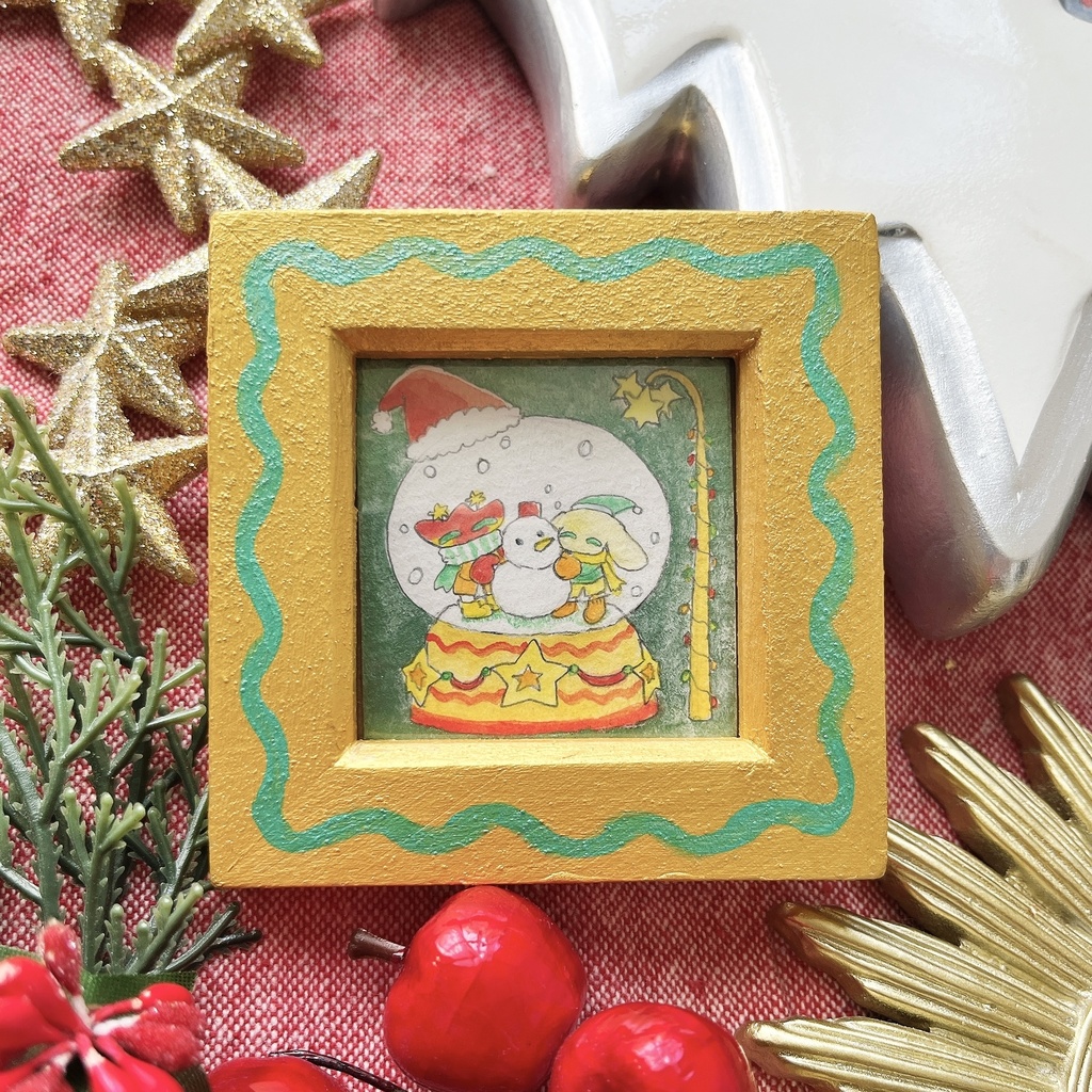 《額装原画》🌷スノードーム