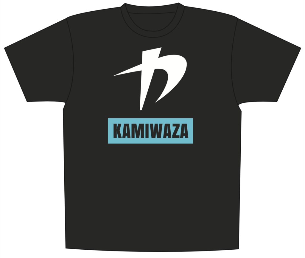 KAMIWAZA 　Tシャツ　ブラック