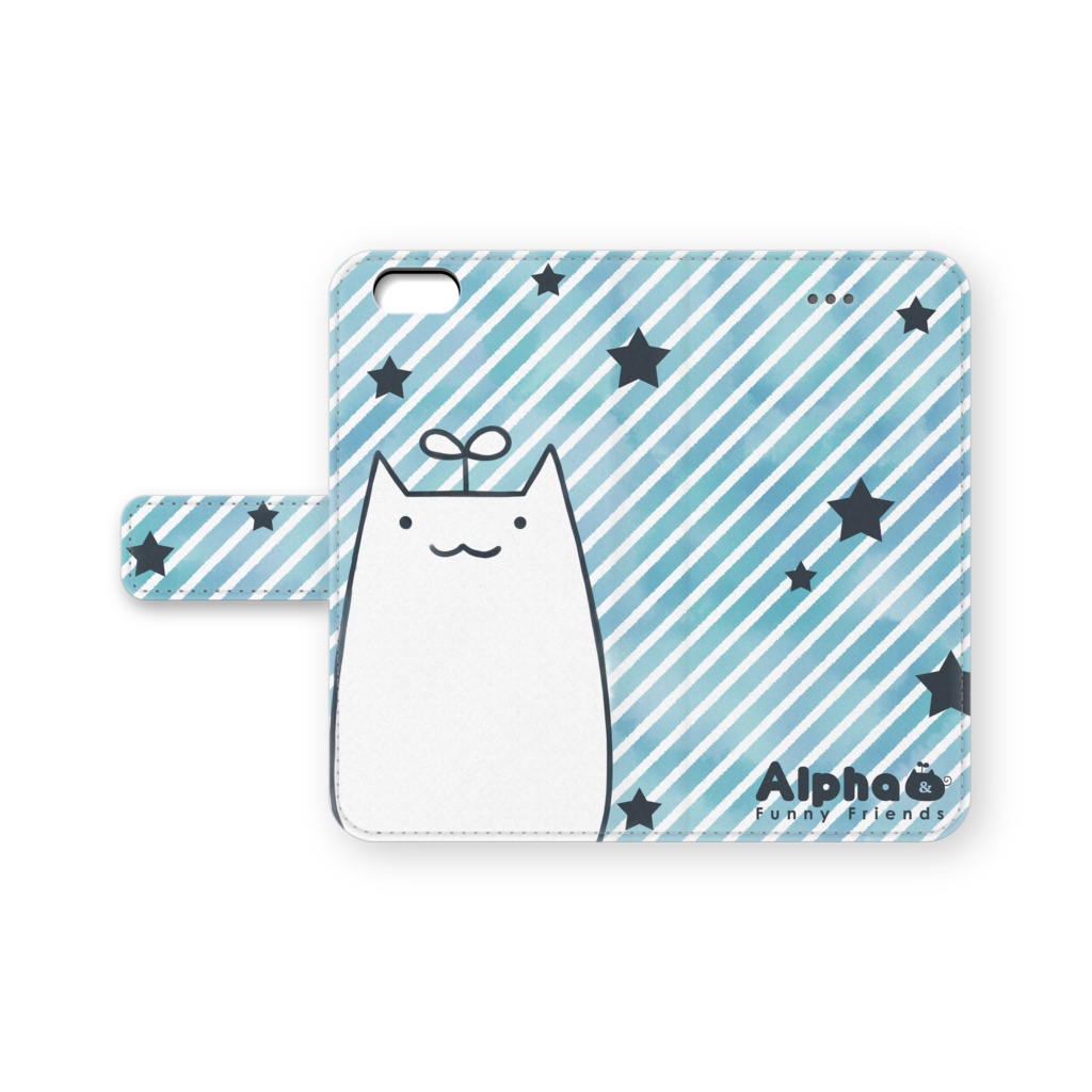 iPhone用　有葉猫ケース