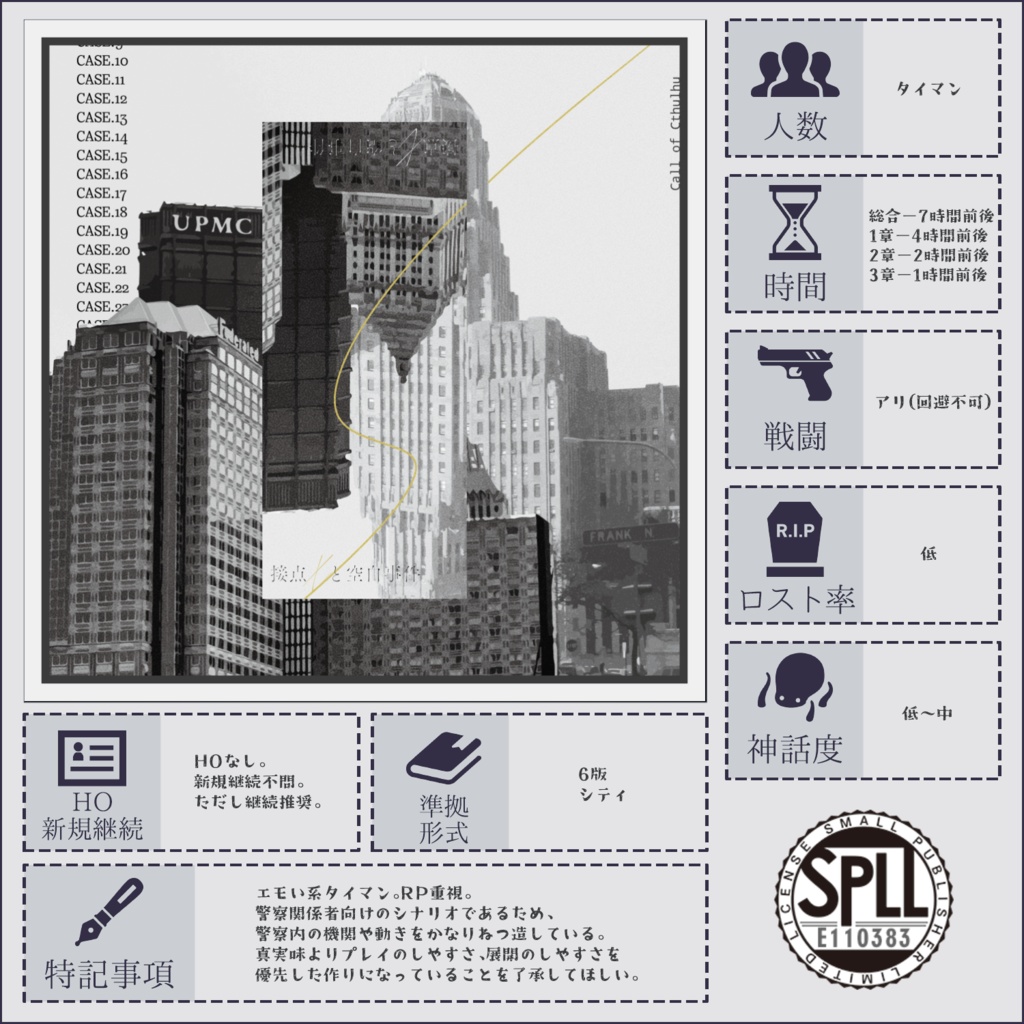 【CoCシナリオ】接点Xと空白事件【SPLL:E110383】