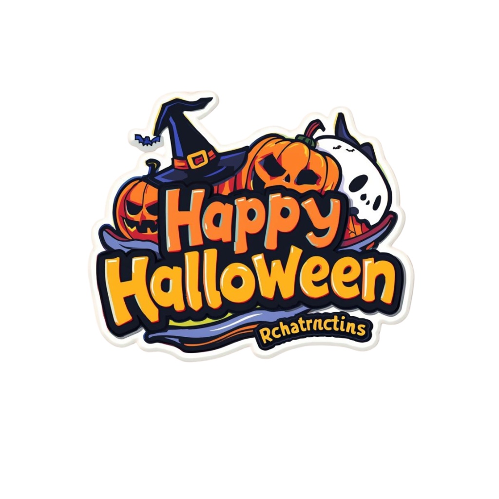 ポップでかわいいハロウィンクリップアート10点セット(PNG透過)