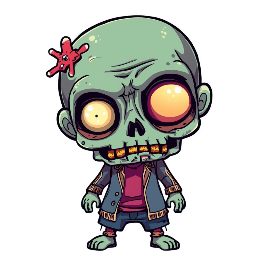 ポップでかわいいハロウィンクリップアート10点セット(PNG透過)