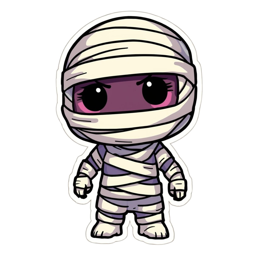 ポップでかわいいハロウィンクリップアート10点セット(PNG透過)