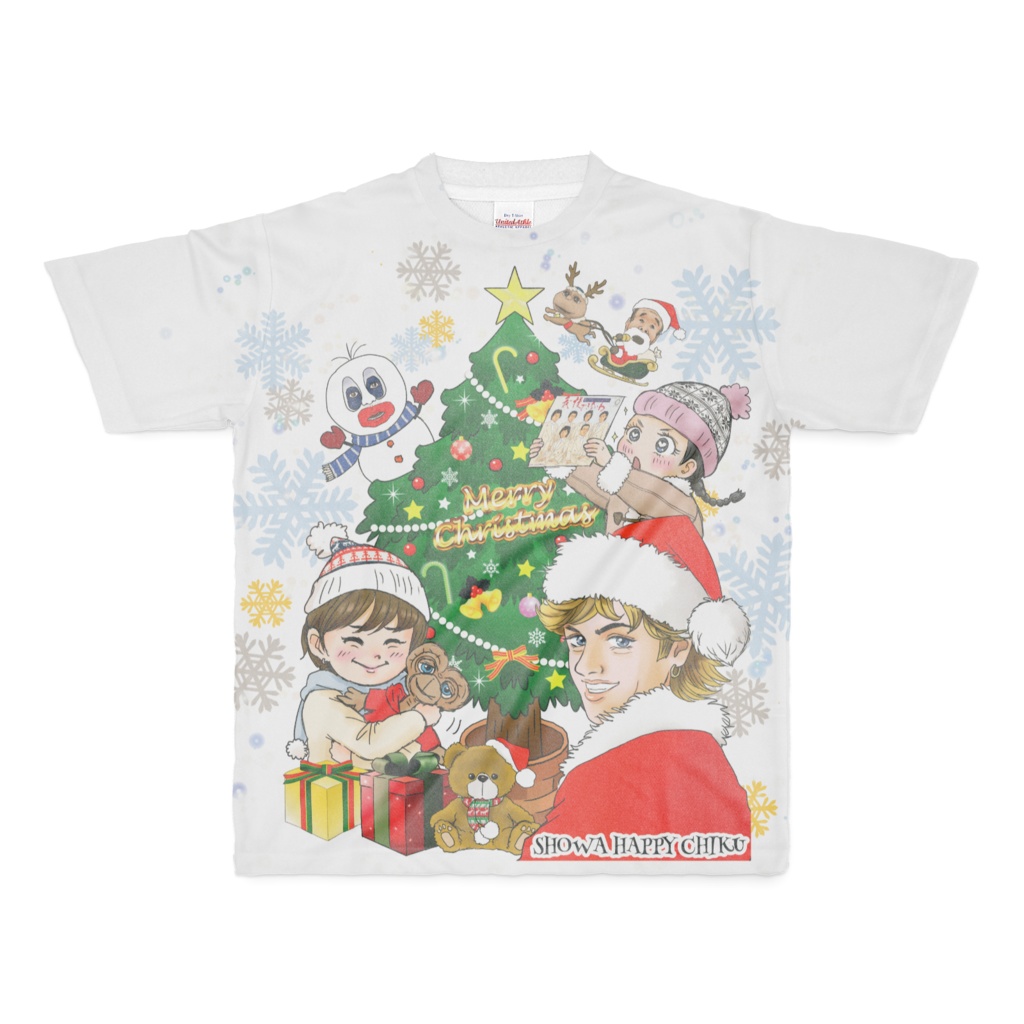 昭和はっぴーX'masフルグラTシャツM