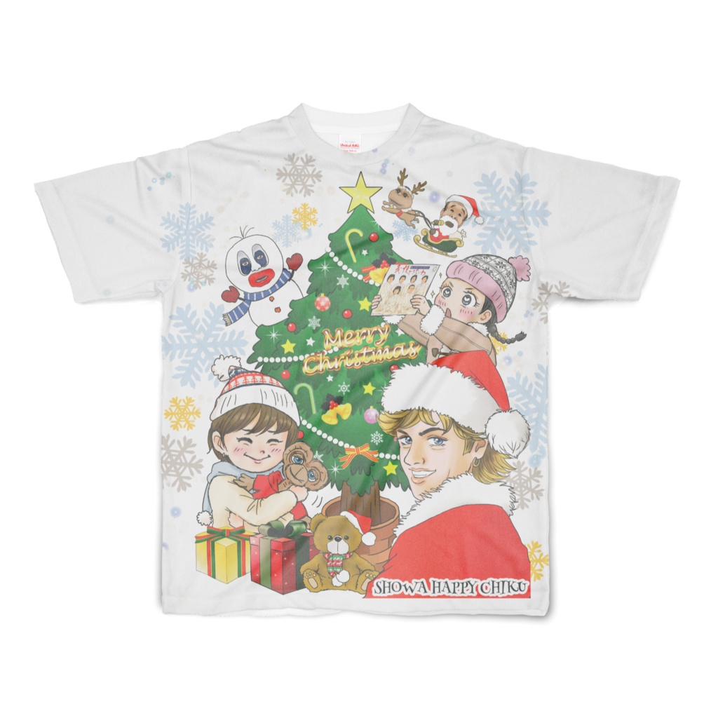 昭和はっぴーX'mas フルグラTシャツS