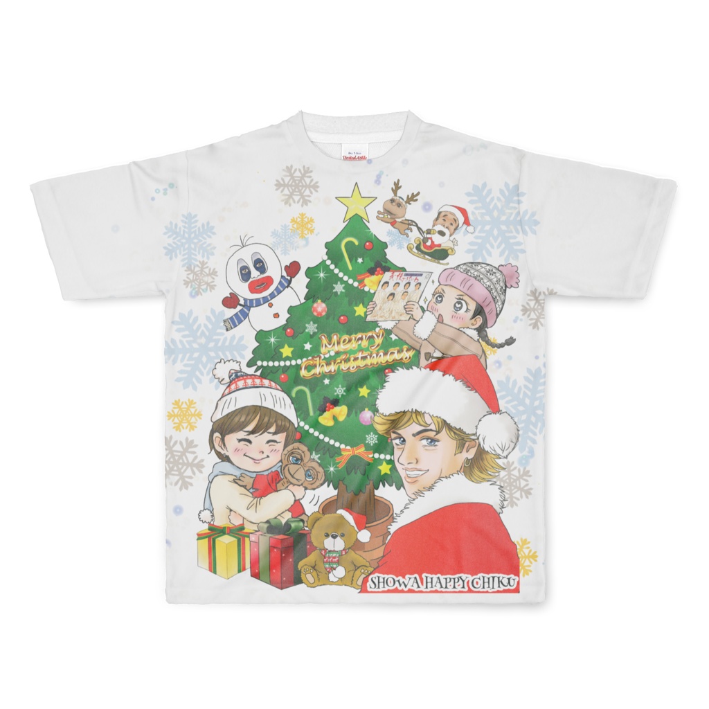昭和はっぴーX'mas フルグラTシャツL