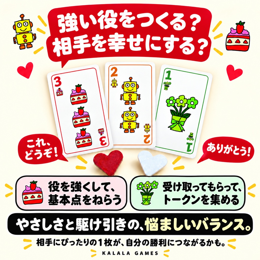 おすそ分けポーカー 〜隣の人を幸せに〜