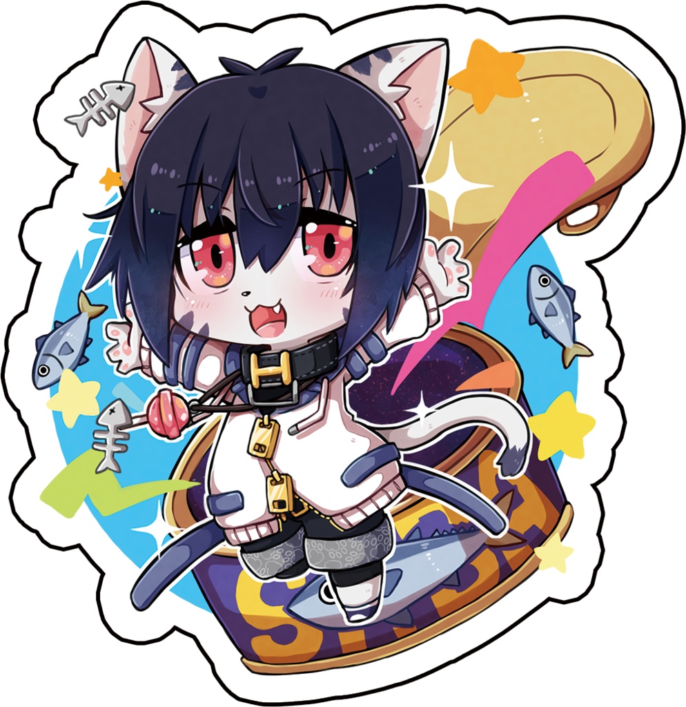 【アクリルキーホルダー】二ノ瀬イオ(サバ缶)