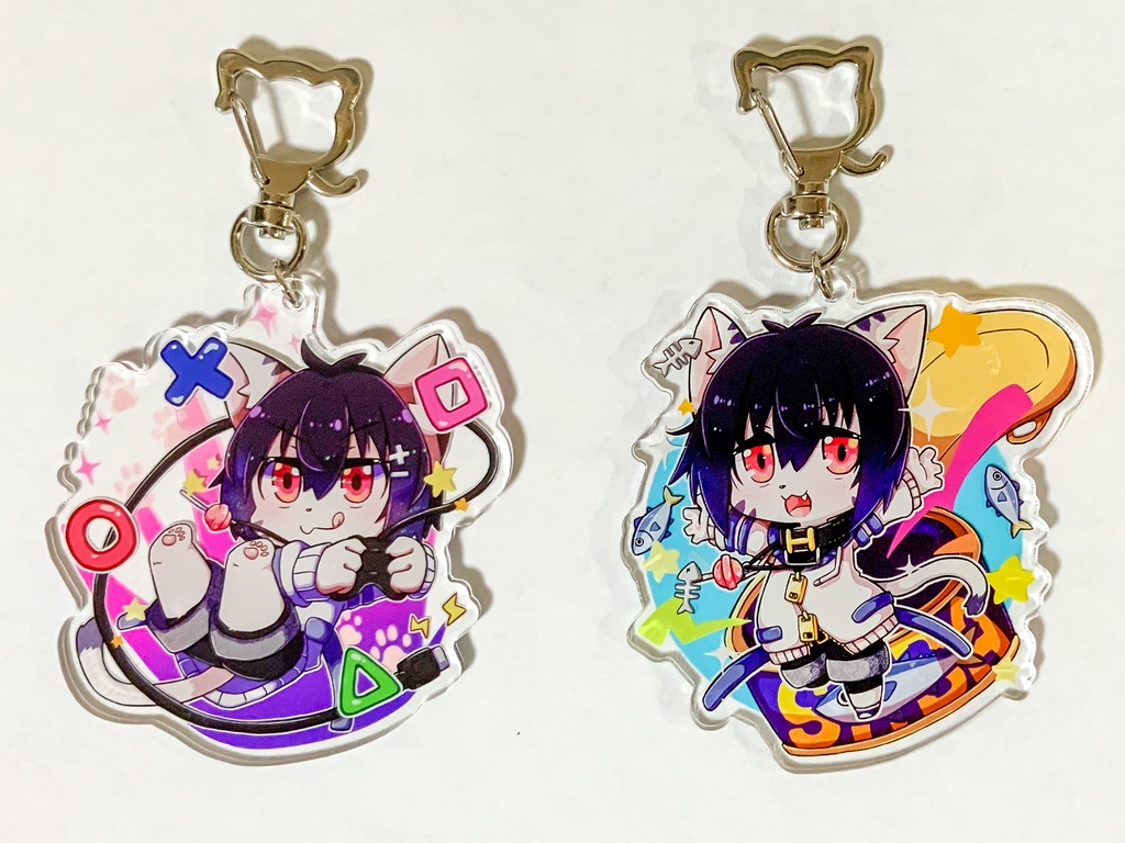 【アクリルキーホルダーセット】二ノ瀬イオ(サバ缶+ゲーマー)【おまけ付き】