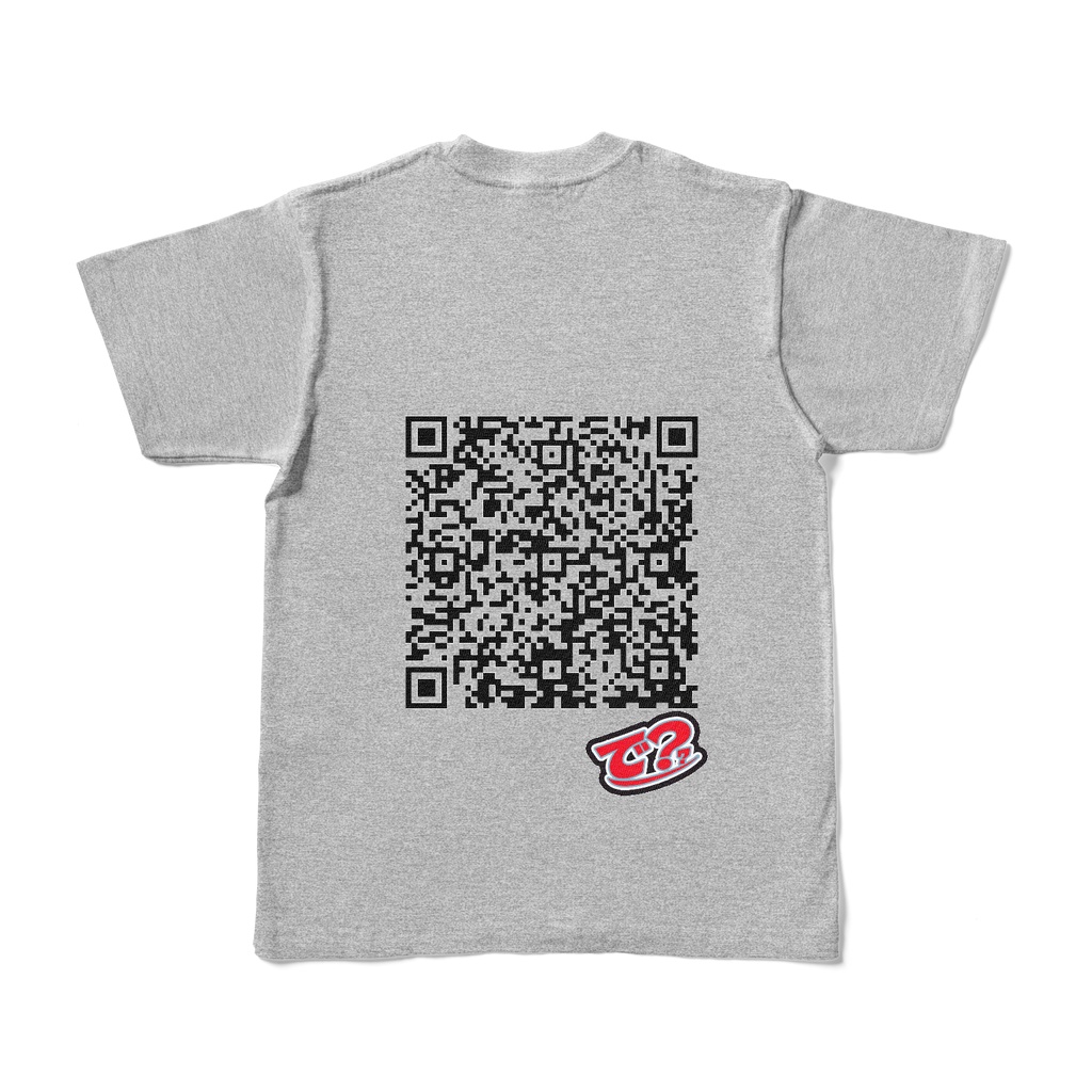 あかにゃ「で?」Tシャツ グレー