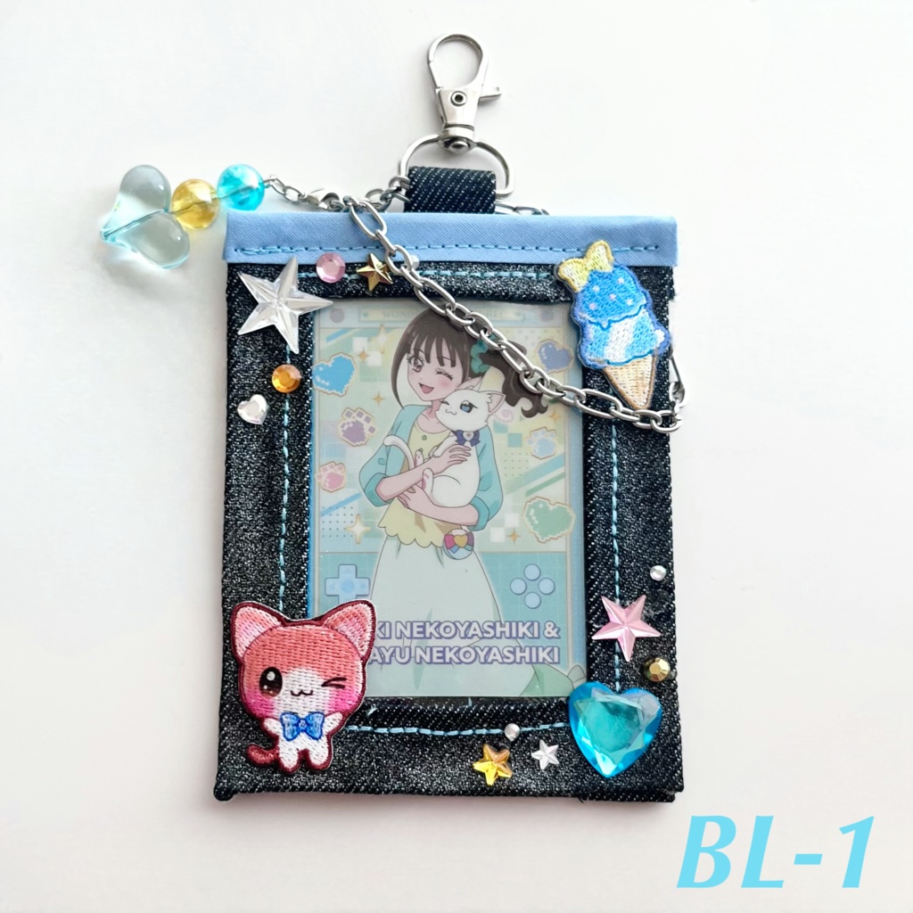 平成女児❤︎カードホルダー 〜BLUE〜
