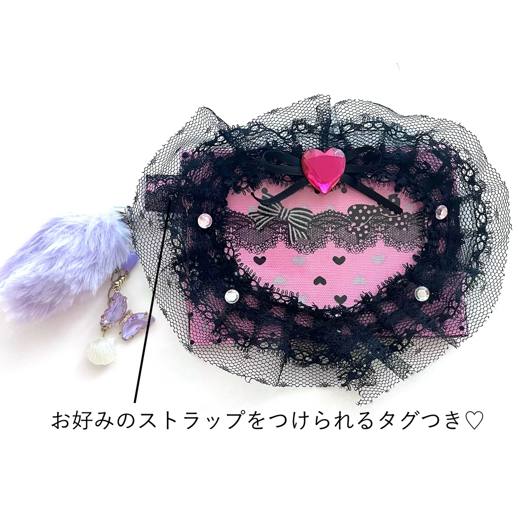 【9/9 21:00〜販売スタート】姫GAL風❤︎カードホルダー(横向き)