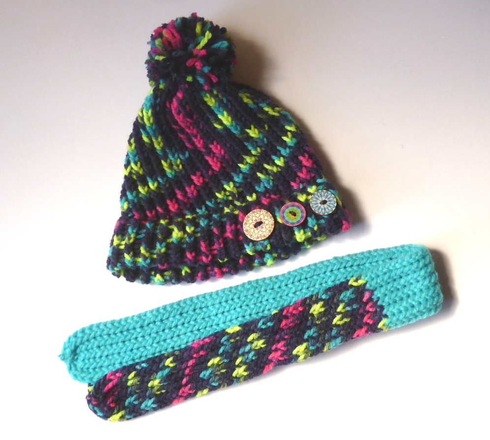 せんせいお手製のベアちゃんニット(ブルーA)