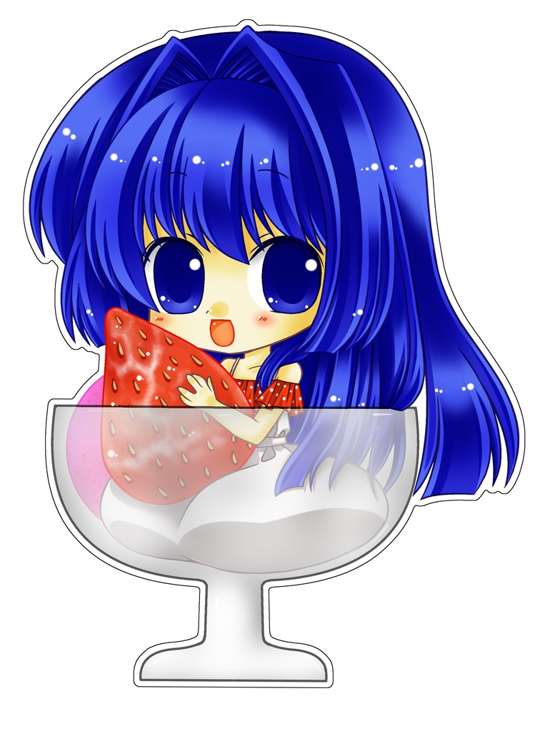 名雪いちごパフェアクスタ
