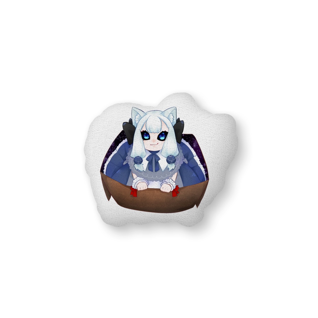 腰に潰して楽しめるクッションです