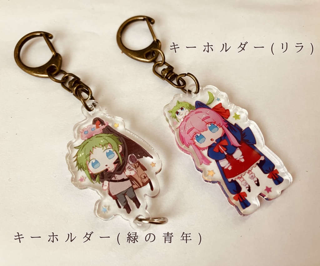 ぶら下がりアクリルキーホルダー