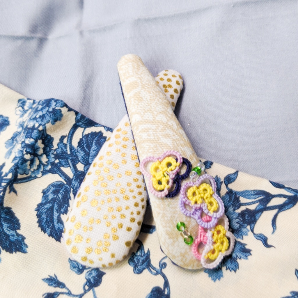 ■パンジーのお花くるみパッチン✳スリーピン■