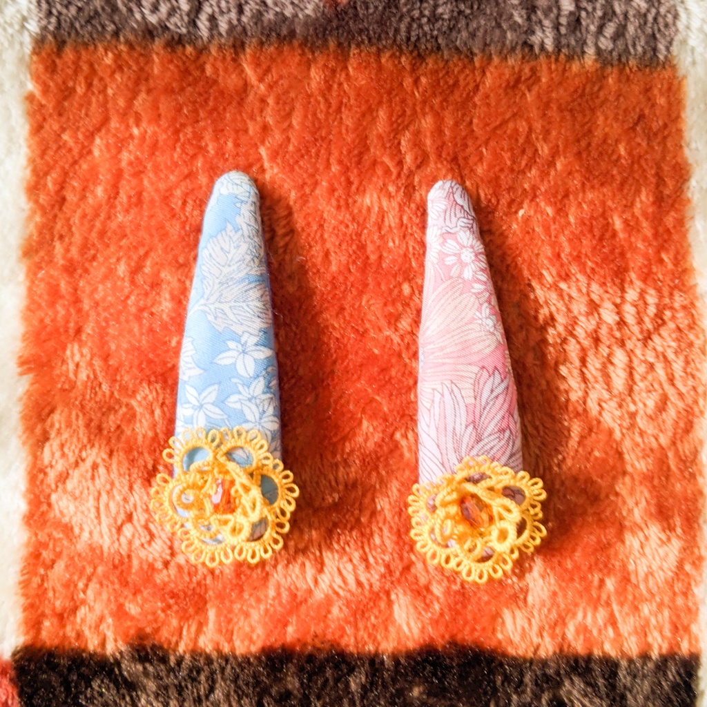■カレンデュラのお花くるみパッチン✳スリーピン■