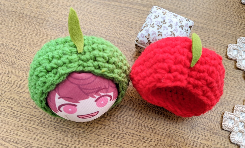 ■おまんじゅう/もちもちマスコットみに■りんごの着ぐるみ