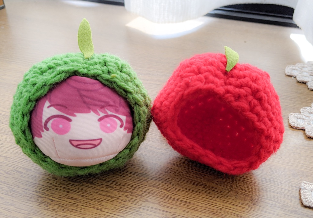 ■おまんじゅう/もちもちマスコットみに■りんごの着ぐるみ