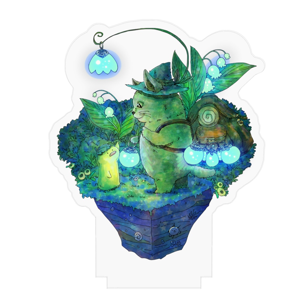 ランプ売りのネコ(アクリルフィギュア)