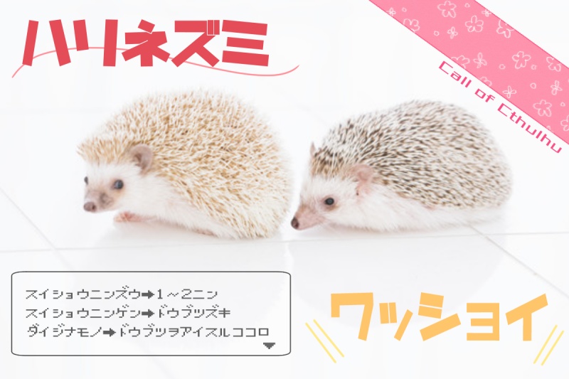 【CoCシナリオ】ハリネズミワッショイ【SPLL:E197862】