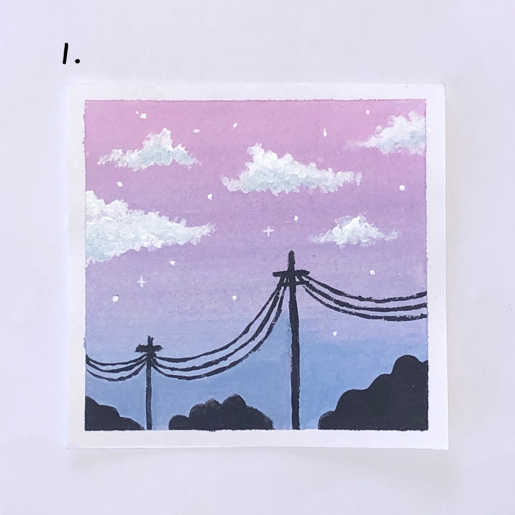 Sky - For Room Decoration | お部屋デコレーション (Acrylic painting)