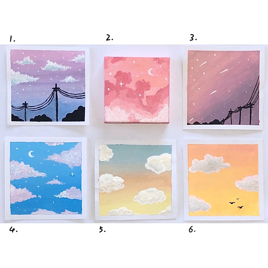 Sky - For Room Decoration | お部屋デコレーション (Acrylic painting) 