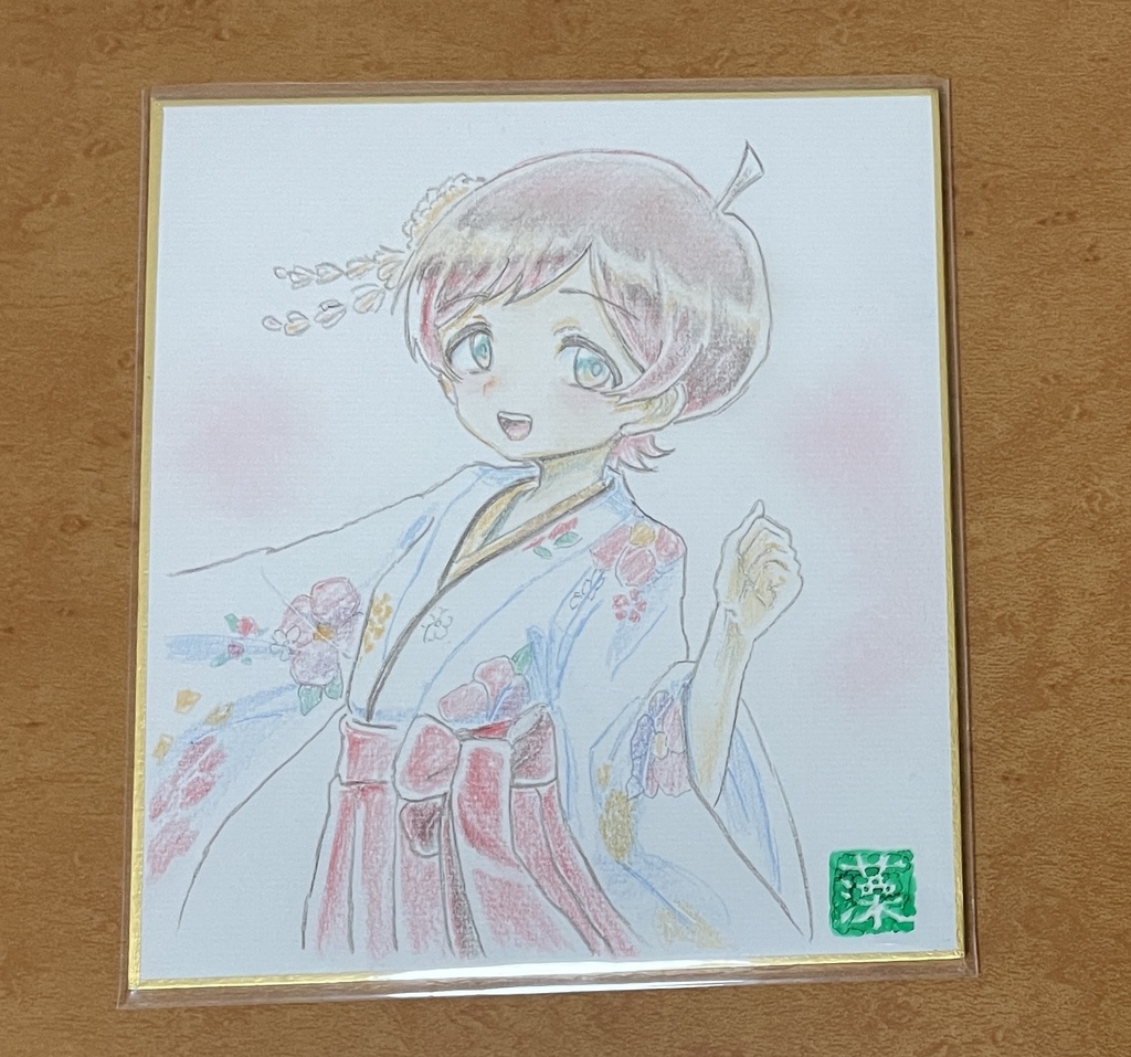 木下ひなた　ミニ色紙-B