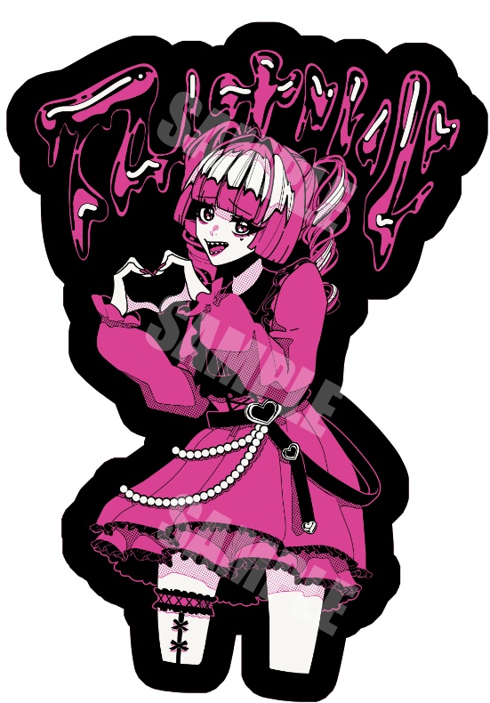 【追加生産なし】半年記念ステッカー