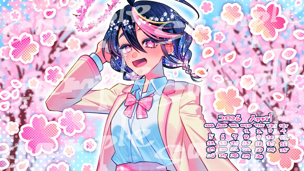 【PC・スマホ壁紙】シクちゃんカレンダー2026