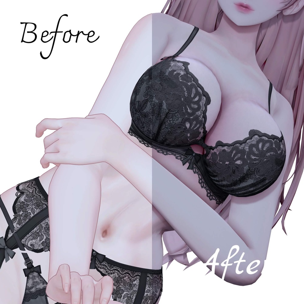 【V2アップデート】服も髪も2.5次元⁉ 繊細セミマット全身Poiyomi Material(ルミナ+汎用)