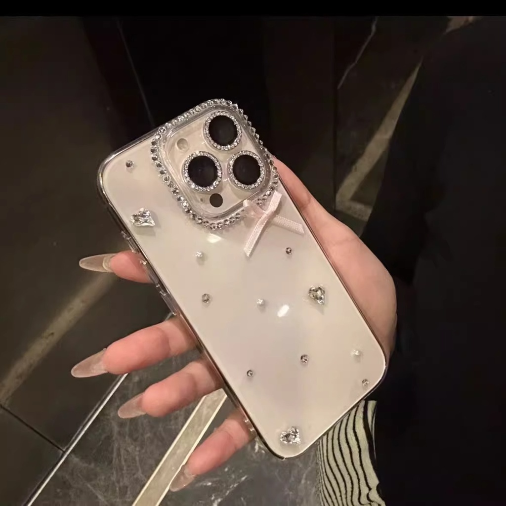 ダイヤ iPhoneケース リボン/ジュエリー ハンドメイド 可愛い