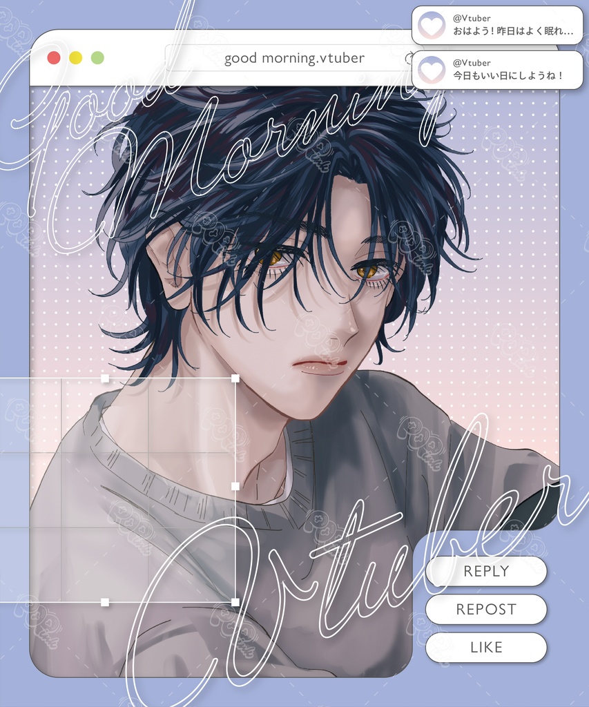 【重ねて使える】フリーフレーム36【フリー素材】