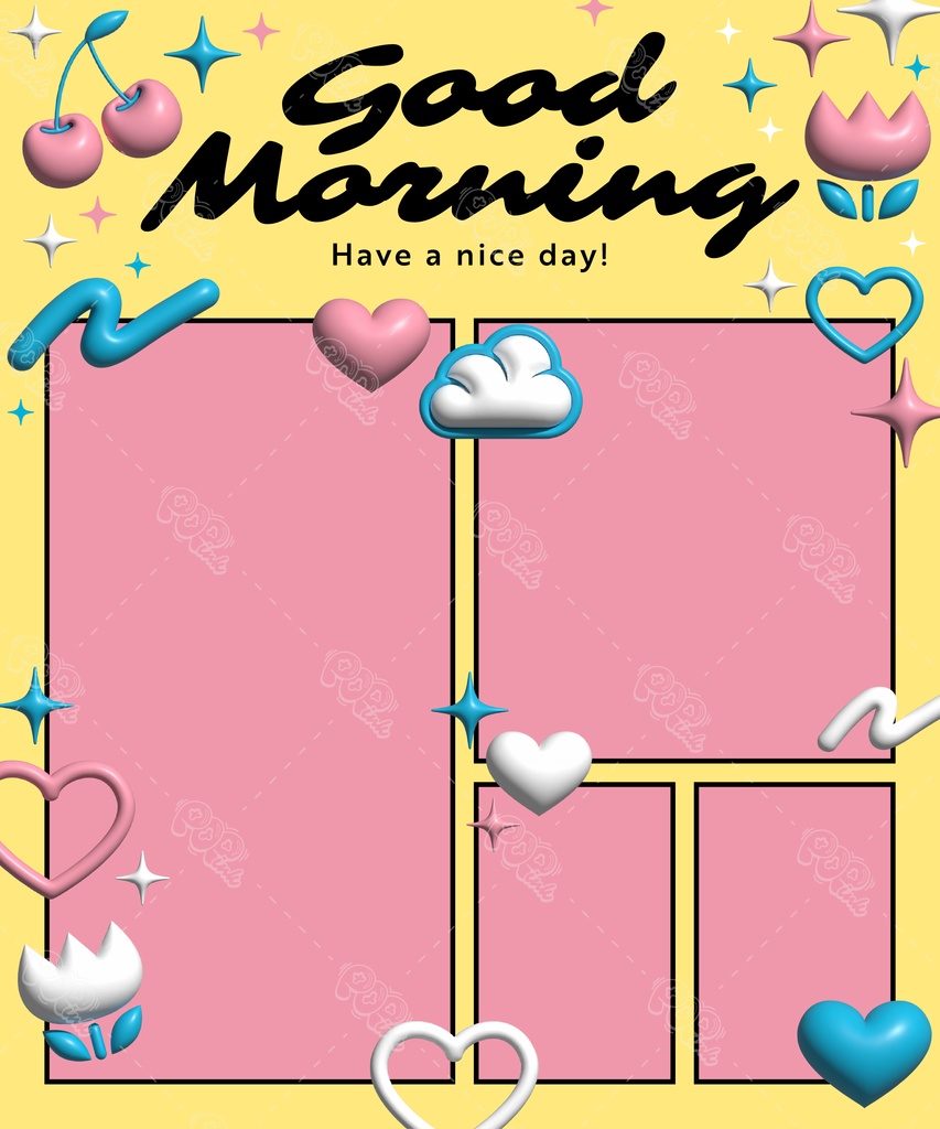 【重ねて使える】フリーフレーム42【フリー素材】